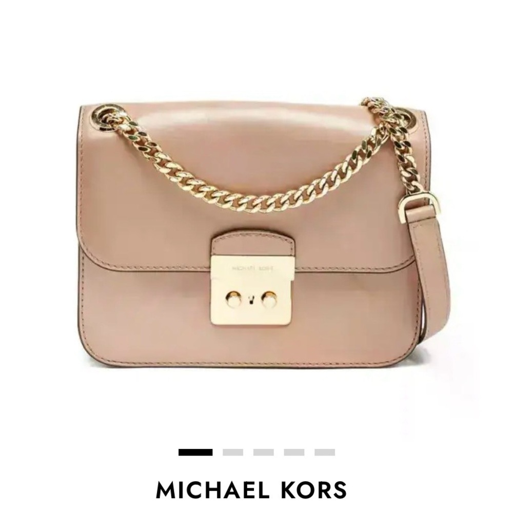 Michael Kors Tan Crossbody Bag with Gold Details